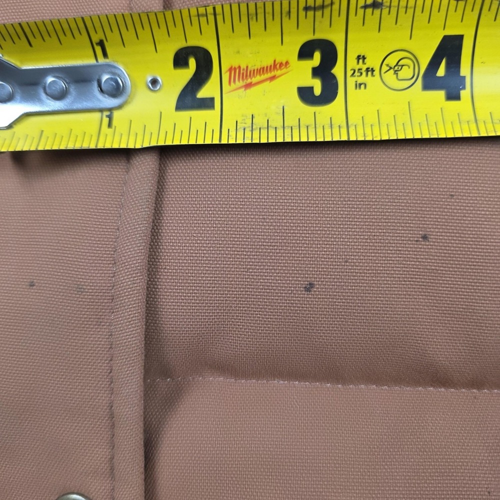 Patagonia Vest Womens Small Brown Down Puffer Quilted Full Zip Camo Lining - Picture 10 of 16